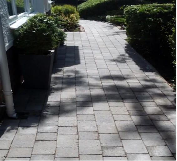 block paved pathway