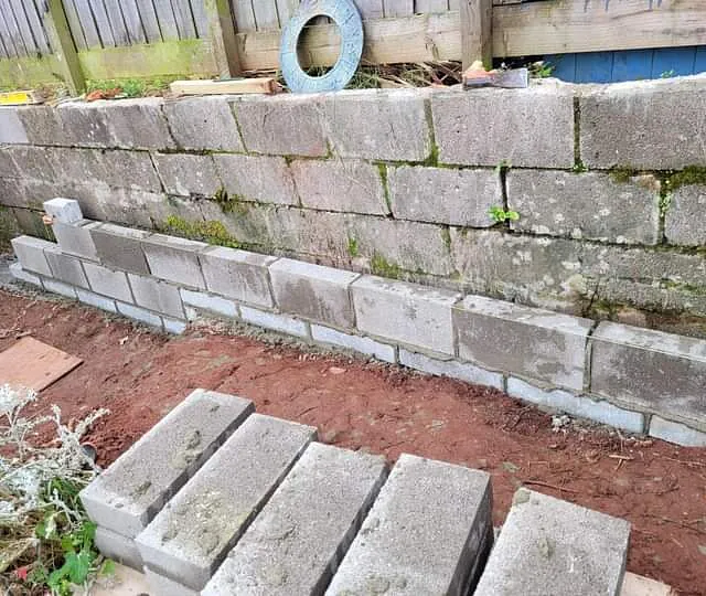 wall and patio